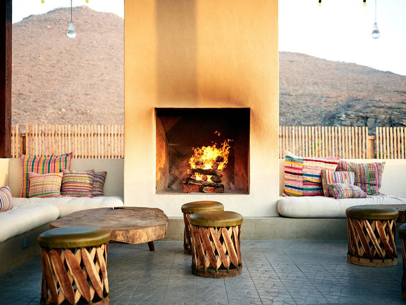 Baja California Mexico Todos Santos fireplace