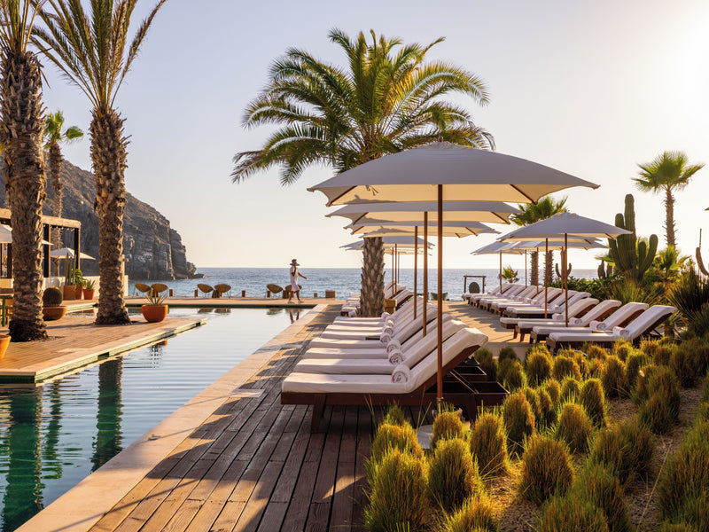 Baja California Mexico Cristobal pool golden hour