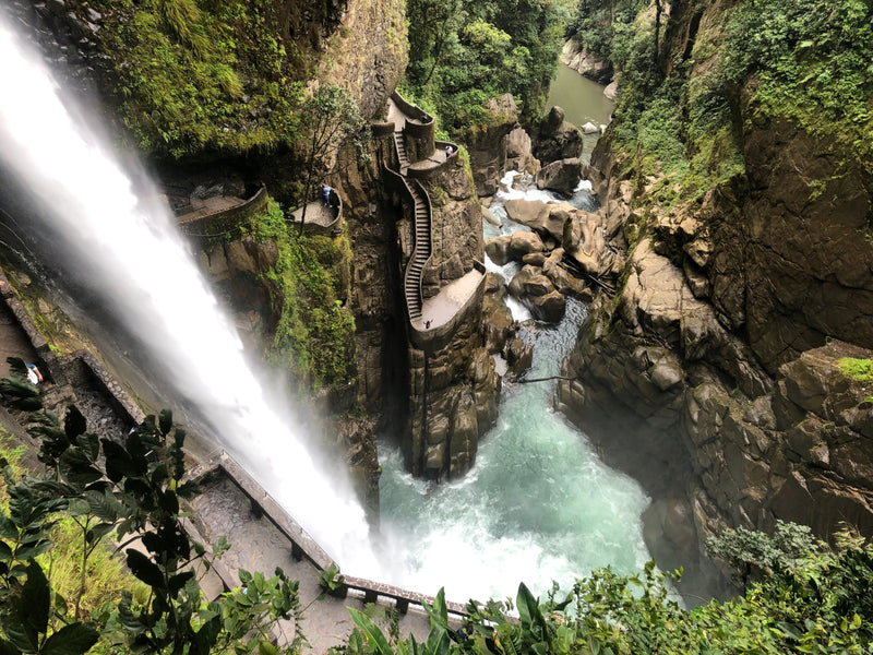 Banos Ecuador waterfall