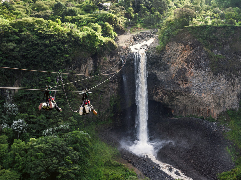 Banos Ecuador zip lining zip line
