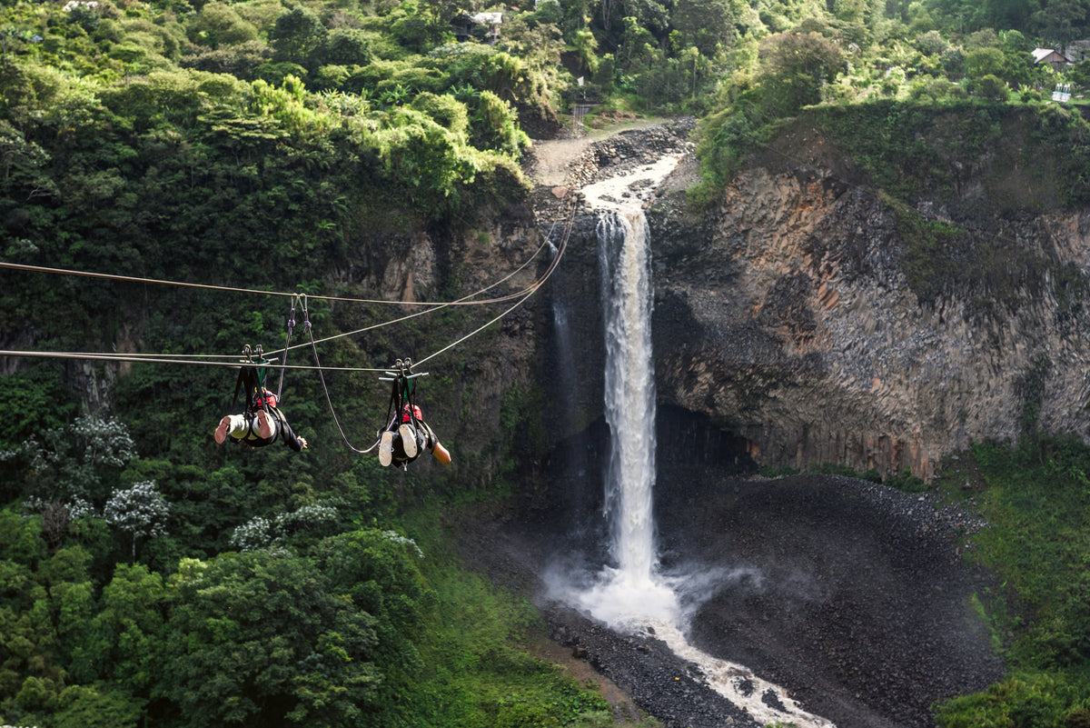Banos Ecuador zip lining zip line