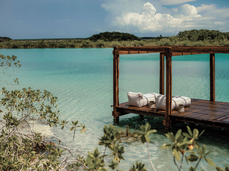 Boca de Agua Bacalar Lagoon Mexico