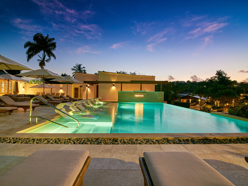 Grenada Caribbean Calabash pool night