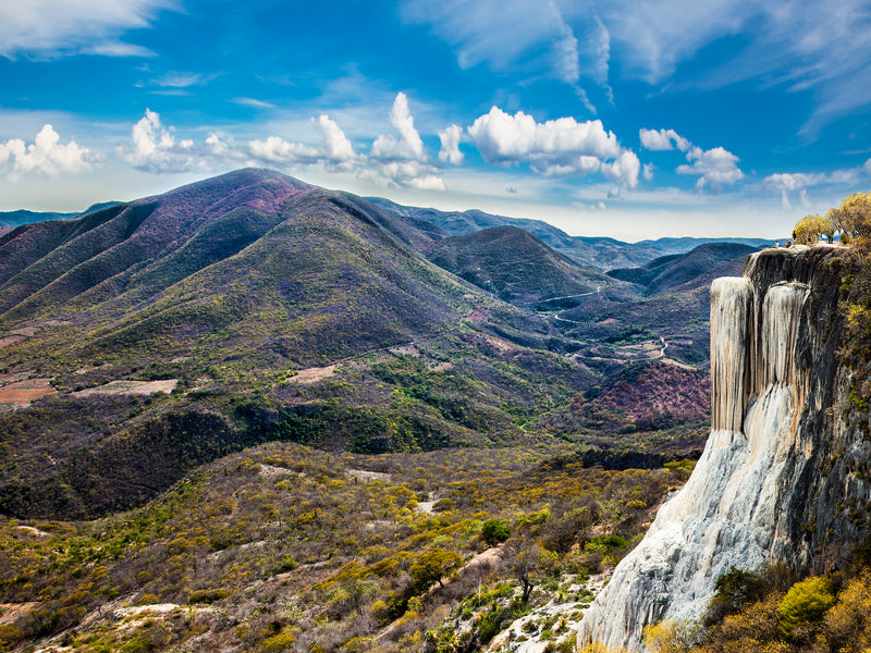 Hierve el Agua profile Oaxaca Mexico