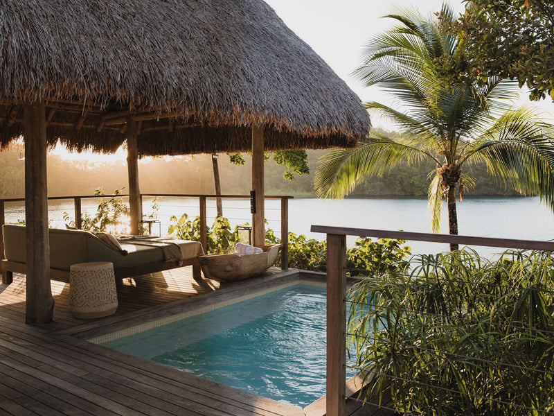 Islas Secas casita Panama private plunge pool