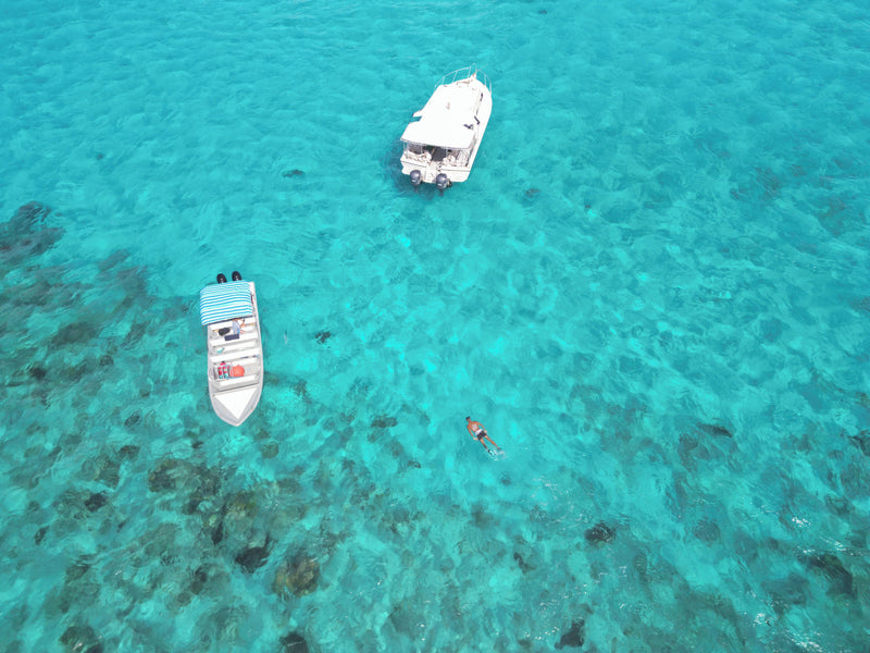 Little Corn Island Nicaragua snorkeling aerial