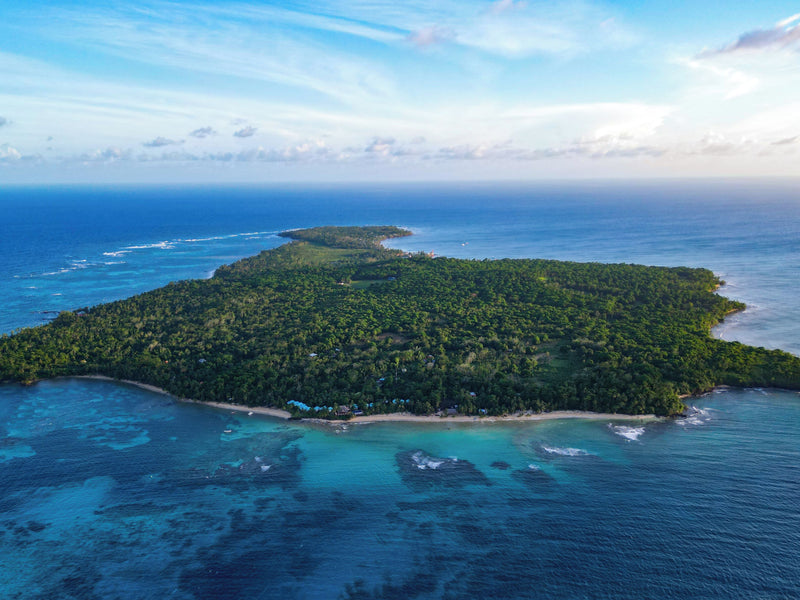 Little Corn Island aerial Nicaragua