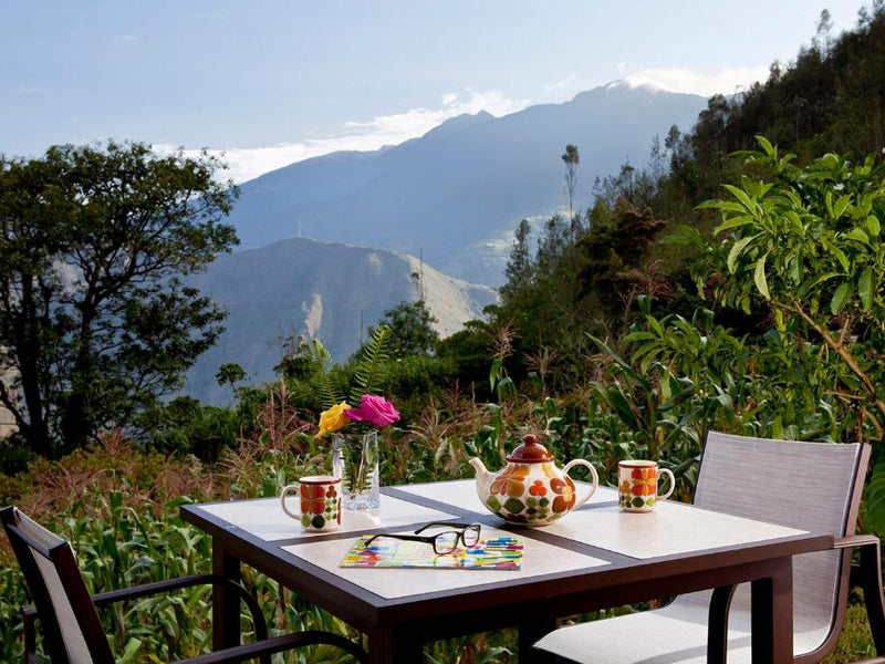 Luna Volcan breakfast Banos Ecuador