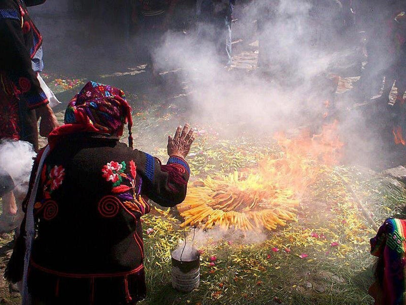 Mayan fire ceremony Guatemala