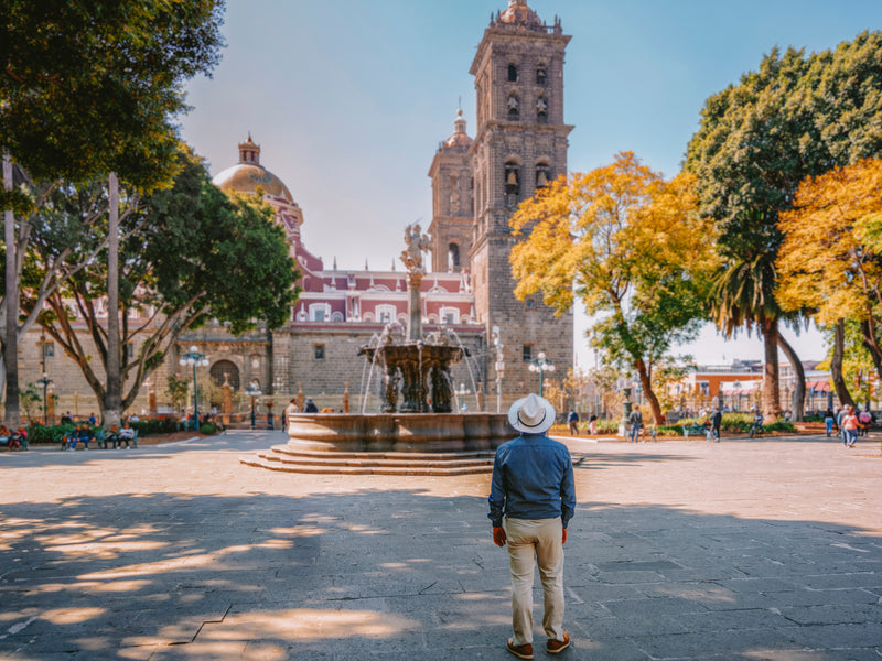 Mexico Puebla courtyard