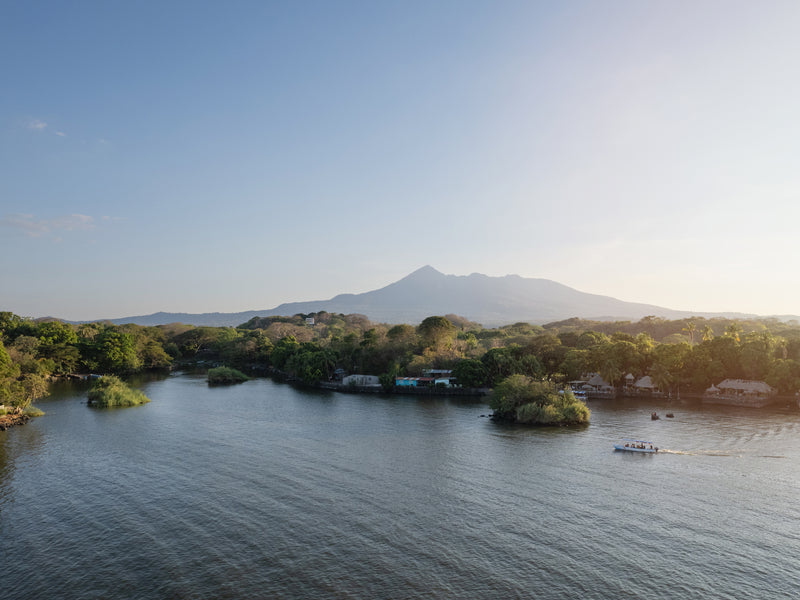 Mombacho volcano over Granada Isletas Nicaragua