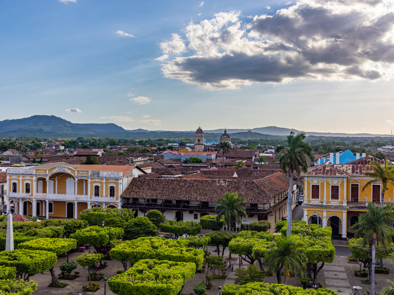 Nicaragua Granada golden hour rooftops