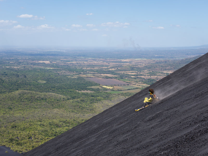 Nicaragua Leon Cerro Negro volcano boarding