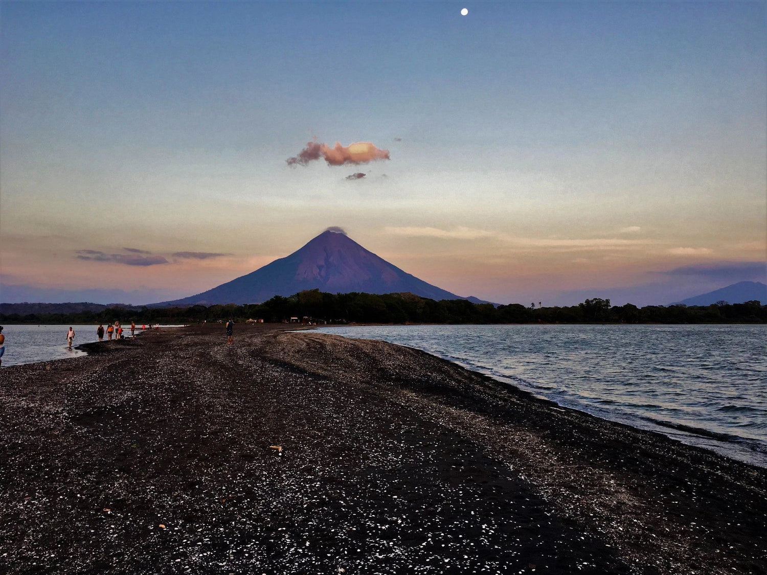 Ometepe volcano at twilight, Nicaragua