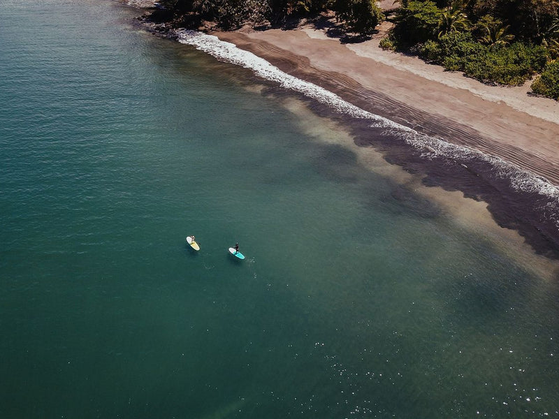 Panama Isla Palenque paddleboarding aerial