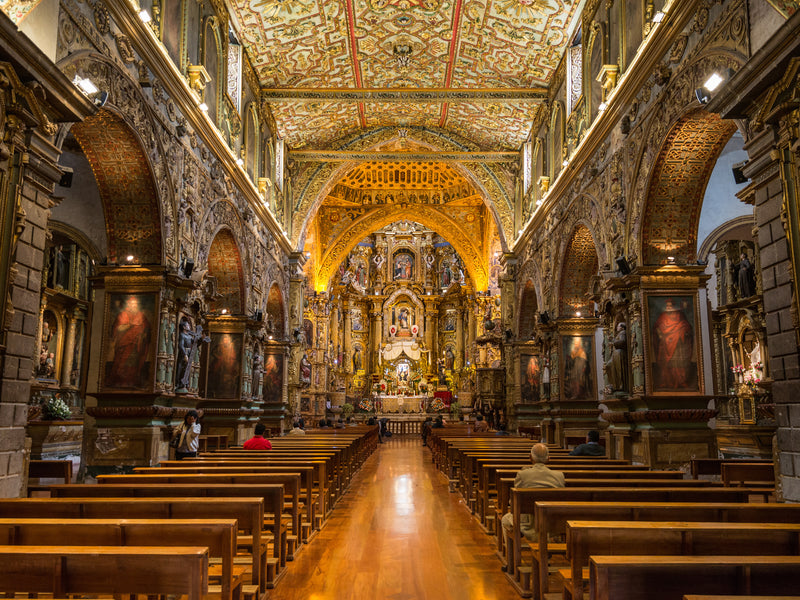 Quito church interior