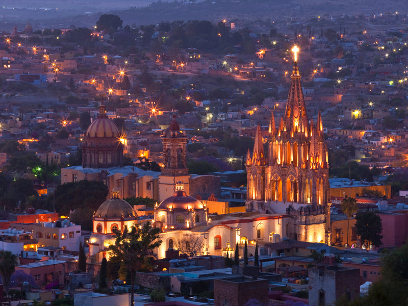 San Miguel de Allende Mexico golden hour rooftops