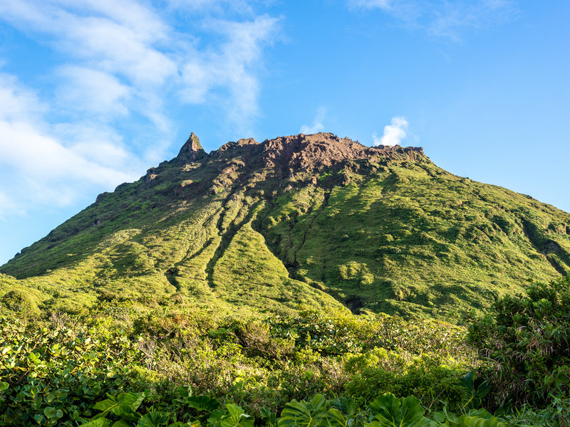Soufriere volcano Guadeloupe peak