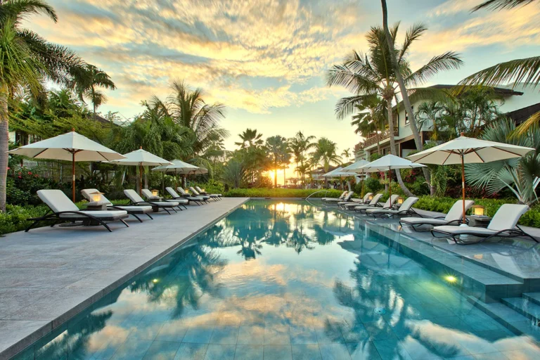 Barbados Sandpiper pool sunset