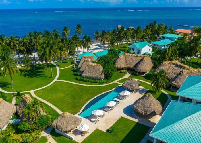 Belize Victoria House aerial pool