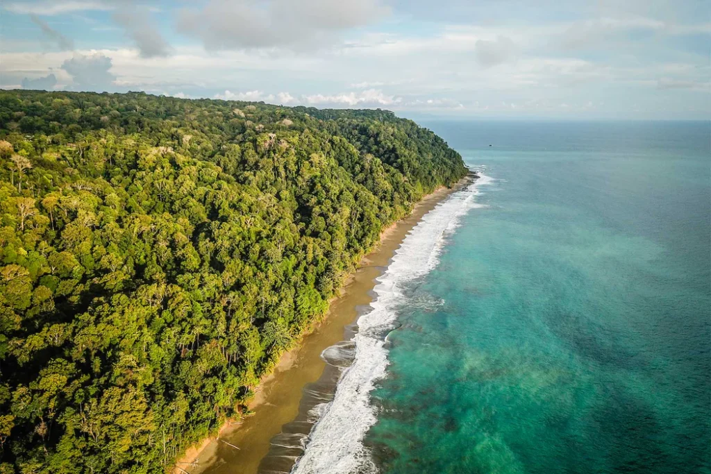 Cabo Matapalo aerial Costa Rica