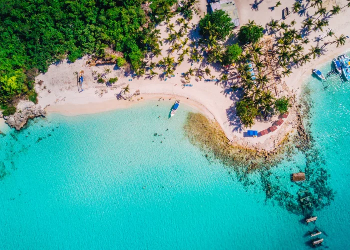 Dominican Republic aerial beach view