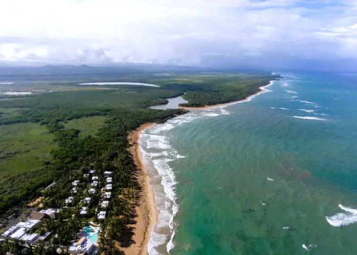 Dominican Republic aerial coastline