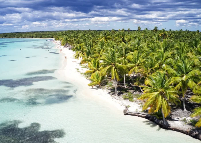 Dominican Republic beach aerial