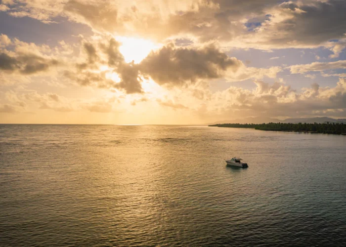 Dominican Republic sunset on the water