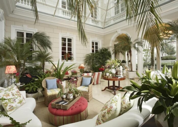 Ecuador Quito Casa Gangotena atrium