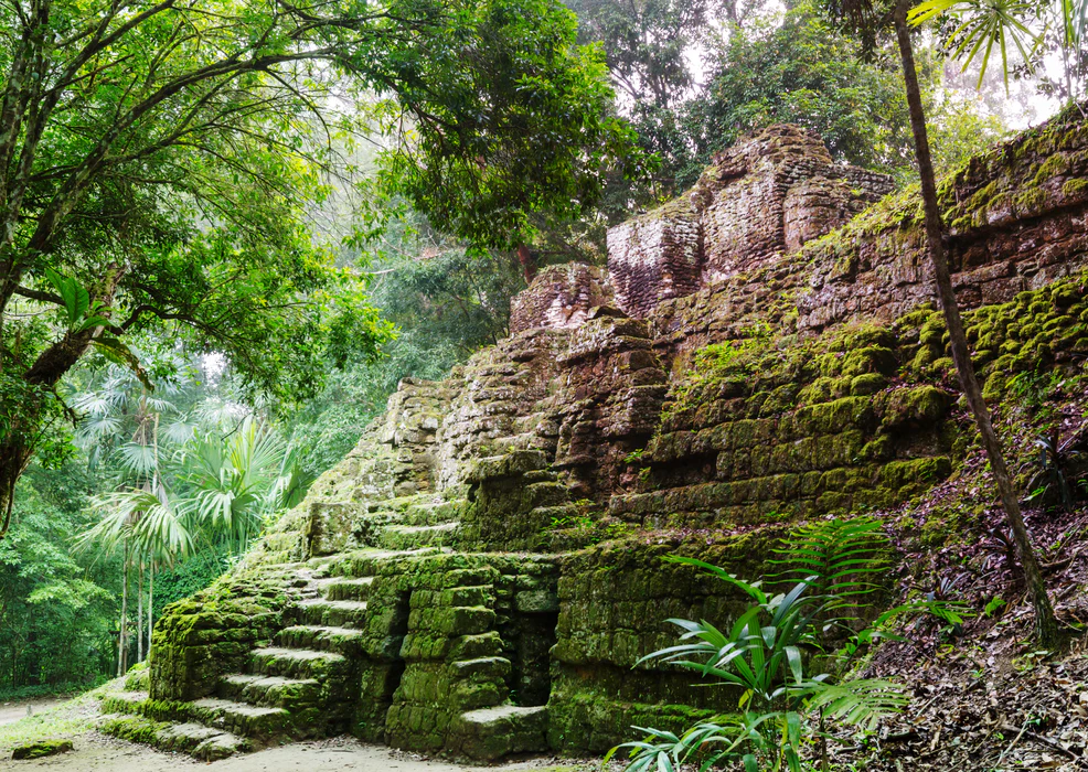 Guatemala Tikal smaller ruins