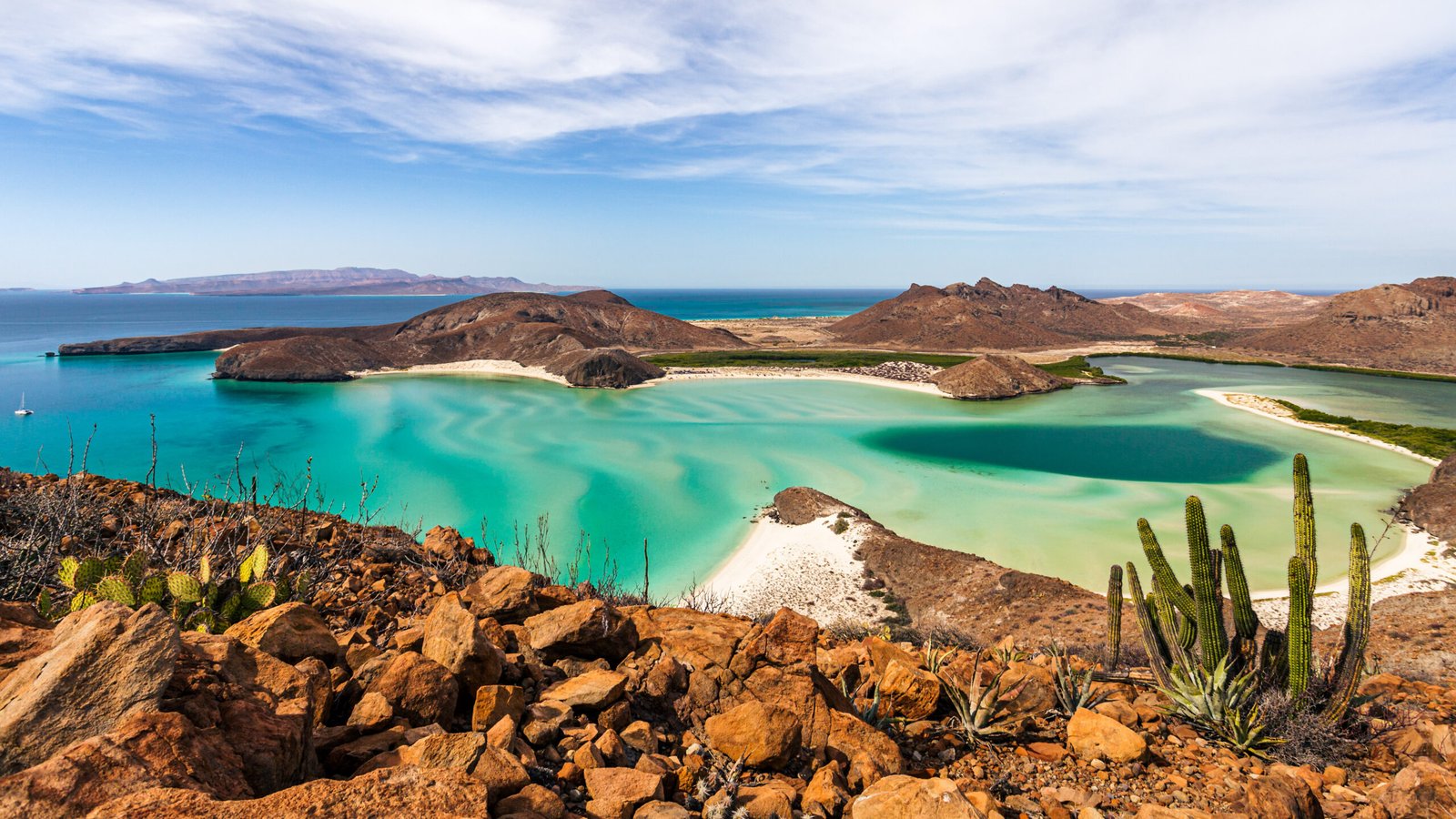 View of stunning bay in Baja California, Mexico