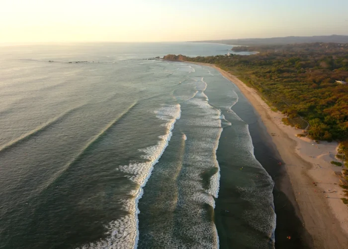 Nosara aerial beach view