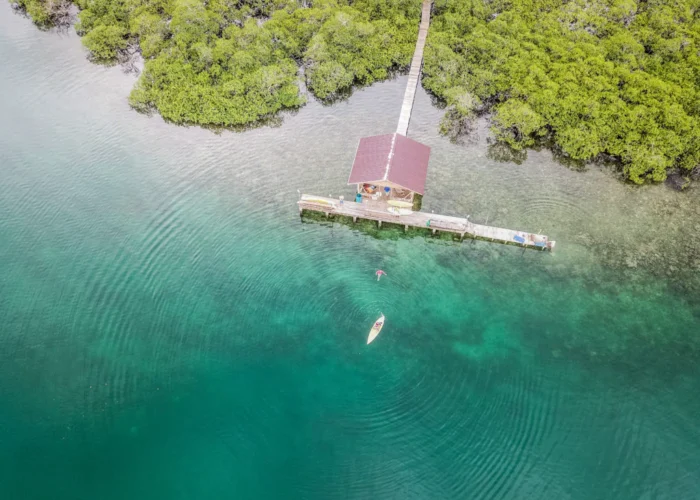 Panama Bocas Tranquilo Bay pier