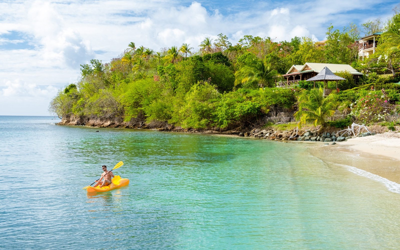 St. Lucia kayaking bay