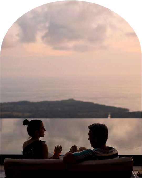 Kura couple overlooking the coastline Uvita Costa Rica adults only luxury resort