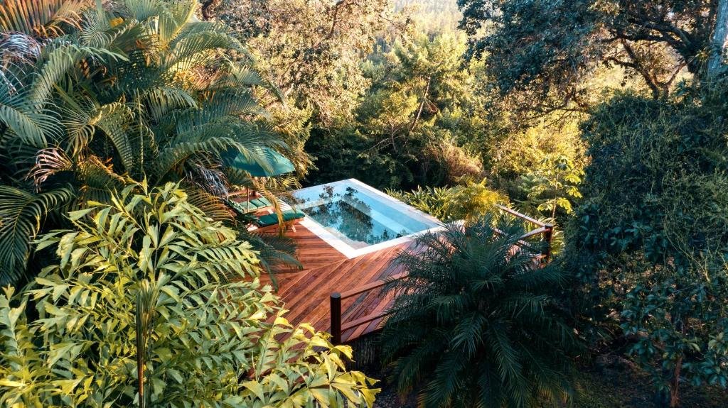 Mountain Pine Ridge Blancaneaux plunge pool romantic lodge Belize