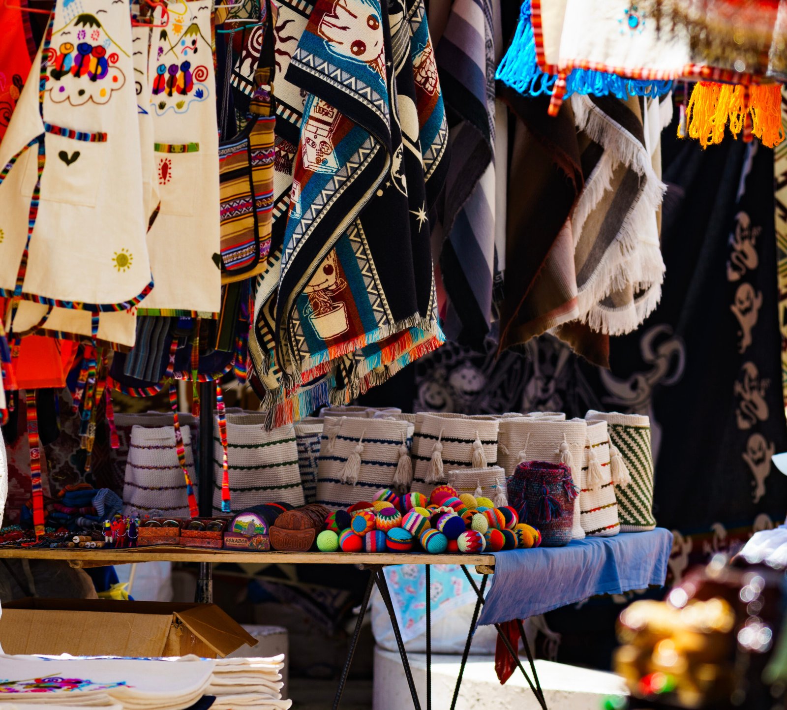 Otavalo artisan market in Ecuador